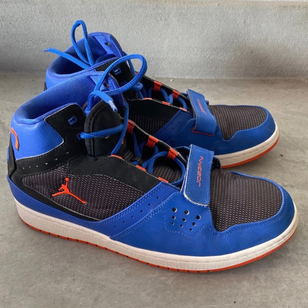 Nike Air Jordan 1 Flight Carmelo Anthony Knicks Strap Sneakers